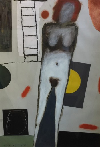 Nr. 3 70-94 Rothaarige Frau mit Mond und Leiter 17.2.94 Mischt.