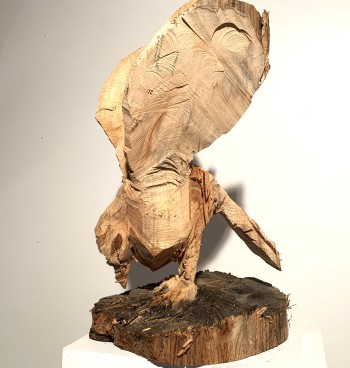 Nr. 1 Vogel Krabat 2025 Lindenholz H 76 cm