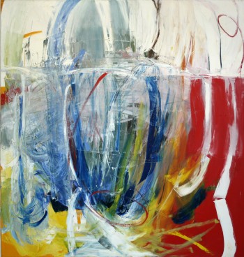 Nr. 3 Unter der Oberfläche Öl a. Nessel 158 x 153 cm