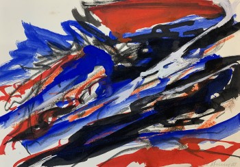 Nr. 60 o.T.  2005  Gouache a. Pap.  29,5 x 42 cm