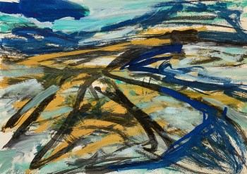 Nr. 64 o.T.  2005 Gouache a. Pap.  29,5 x 42 cm