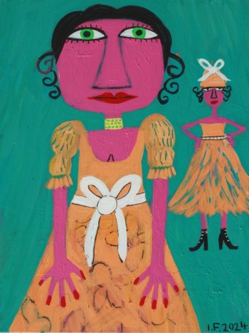 Nr. 39 Haute Couture 2024 Acry a. Holz 40 x 30 cm