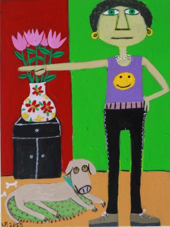 Nr. 36 Raus! 2025 Acryl a. Holz 40 x 30 cm