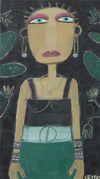 Nr. 12 Sister 2021 Öl a. Lw.  80 x 45 cm