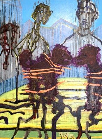 Nr. 1 Unexpected hope 2024 Öl a. Lw. 160 x 120 cm