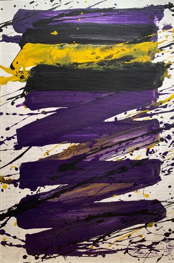 Nr. 59 (100) 82 G 1982 Öl a. Hartfaserplatte 73 x 49 cm