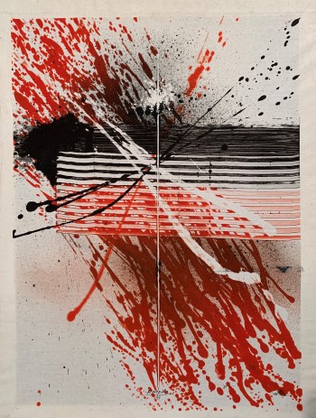 Nr. 14 I (67) 97 23297 Passau Monotypie PA (M) L 1997 Monotypie a. Leinen 86 x 65 cm