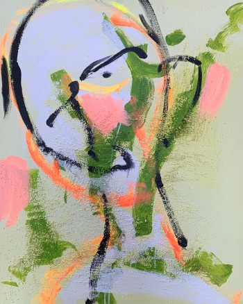 Nr. 21 Begegnung 2021 Acryl a. Lw. 100 x 80 cm