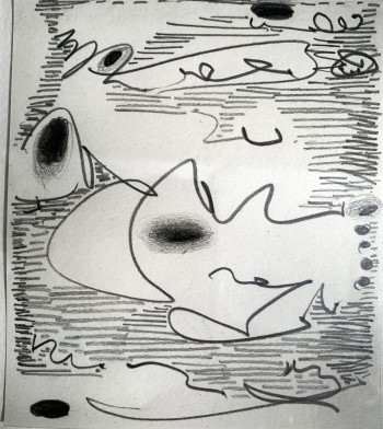Nr. 39 o.T. IV 22 Bleistiftzeichnung 11,5 x 9,5 cm