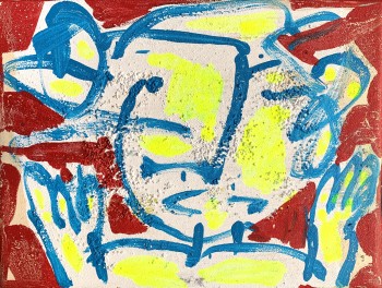 Nr. 34 Ich bin hier 10.7.22 Acryl a. Lw. 18 x 24 cm 850,00 €