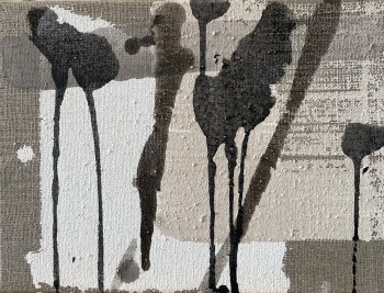 Nr. 5 o.T. aus der Serie shades of grey 2025 Acryl a. Lw. 22 x 28 cm