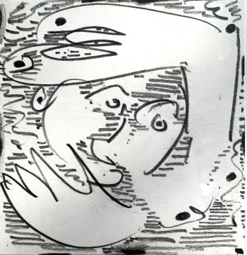 Nr. 43 o.T.  IX 22 Bleistiftzeichnung 10 x 10 cm