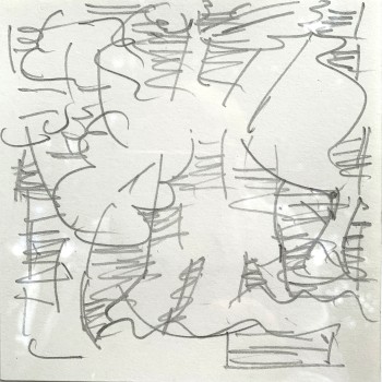 Nr. 41 o.T V 22 Bleistiftzeichnung 13,5 x 13,5 cm
