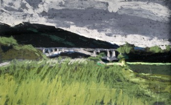 Nr. 36 Brücke Juni 88 Mischt. a. Pap. 14 x 23 cm