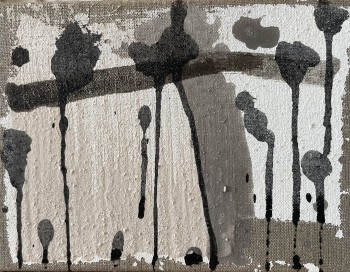 Nr. 6 o.T. aus der Serie shades of grey 2025 Acryl a. Lw. 22 x 28 cm