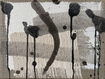 Nr. 4 o.T. aus der Serie shades of grey 2025 Acryl a. Lw. 22 x 28 cm