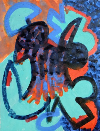 Nr. 2 o.T. 2000 Pigm. a. Pap. 63 x 59 cm