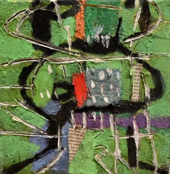 Nr. 10 o.T. Öl a. Lw. 20 x 20 cm