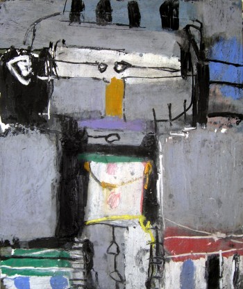 Nr. 18 Toaster-Figur  2010  Öl-Mischt. 100 x 80 cm