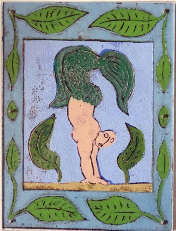 Nr. 18 Upside down 2022 Linolschnitt 24 x 18 cm