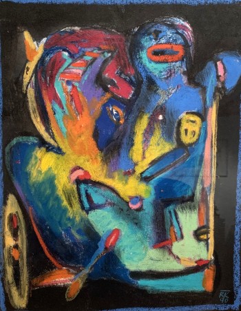 Nr. 8 o.T. 1990 Mischt. a. Pap. 32 x 24 cm