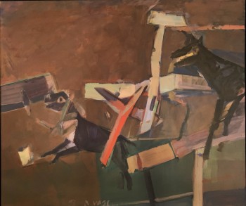 Nr. 1 Ausbruch 1993 Öl a. Lw. 135 x 160 cm