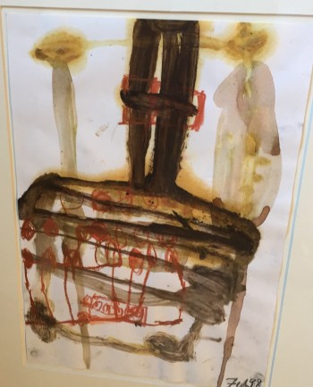 Nr. 5 Gerät 1998 Mischtechnik a. Papier 30 x 21 cm