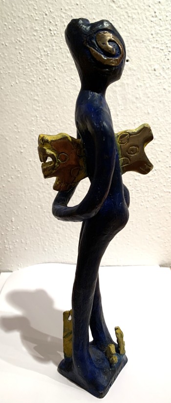 Nr. 10 Wut im Bauch  Bronze Unikat H 28 cm