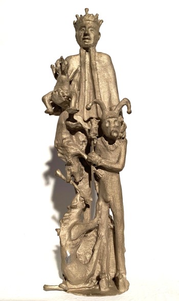 Nr. 3 Die 7 Todsünden  Neid 2025 Bronze H 22 cm