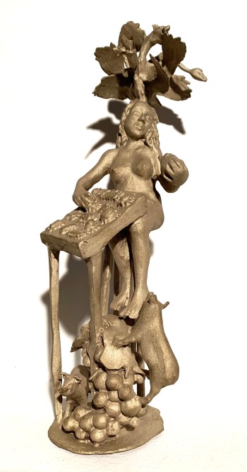 Nr. 4 Die 7 Todsünden  Völlerei 2025 Bronze H 26 cm