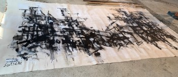 Nr. 1 Sotschi 29.4.2023 Acryl a. Baumwolle 210 x 400 cm