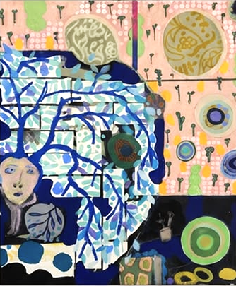 Nr. 1 Blau herum 2026 Acryl a. Lw. 130 x 100 cm