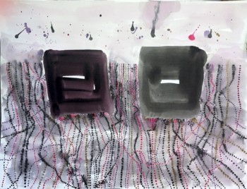 Nr. 3 scylla und charybdis 3 2026 Tuschezeichnung 35 x 48 cm