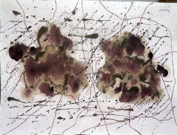 Nr. 4 scylla und charybdis 4 2026 Tuschezeichnung 35 x 48 cm