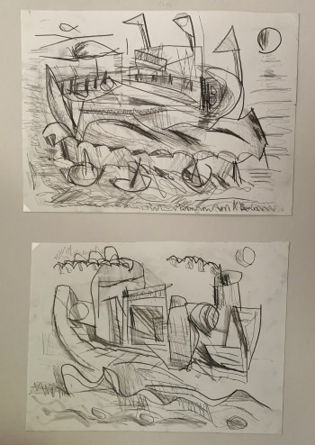 Nr. 5 Wasserwege 2  60 x 45 cm
